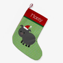 Pet Santa Black Pig Strumpf Kleiner Weihnachtsstrumpf