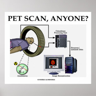 PET Scan, jemand? Positron Emissions Tomographie Poster