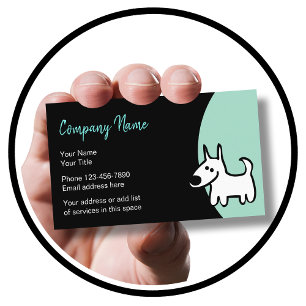 Pet Services Stilvolles Design Visitenkarte