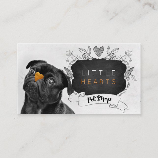 Pet Shop / Pet Care Services/ Sitting Services Visitenkarte (Vorderseite)