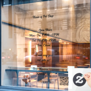 Pet Shop Transparent Custom Cut Fensterfolie Fensteraufkleber