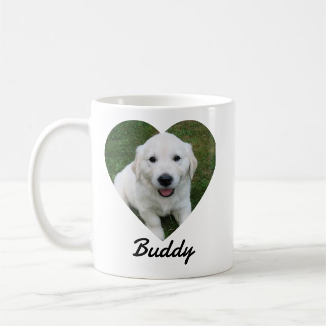 Pet Simple Photo Modern Custom  Kaffeetasse (Links)