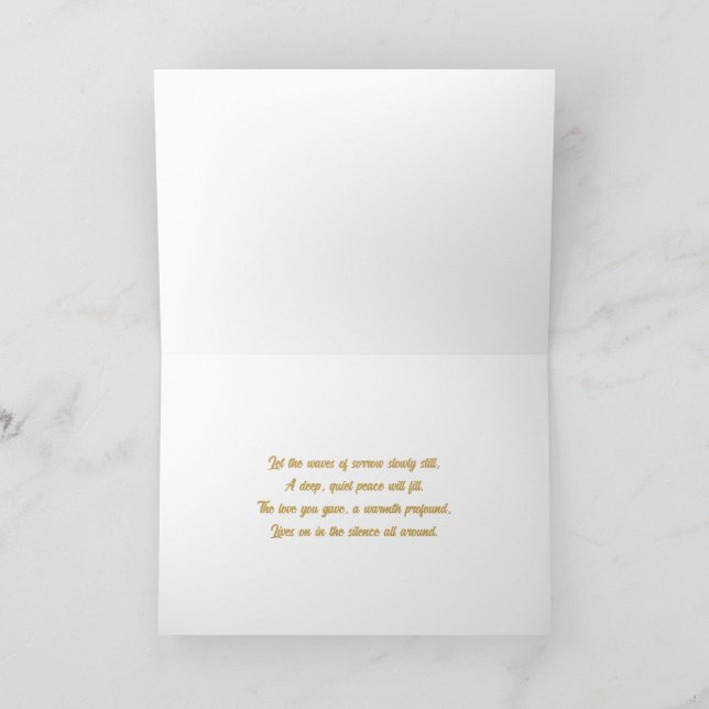 Pet Sympathy Card Love Paw Series Dankeskarte (Innenseite)