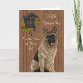 Pet Sympathy Card with German Shepherd Karte