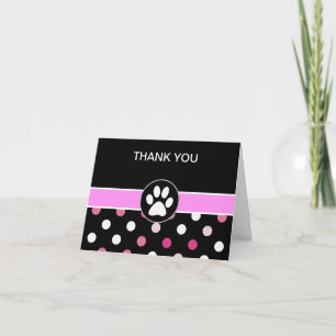 Pet Thème Business Merci Cartes