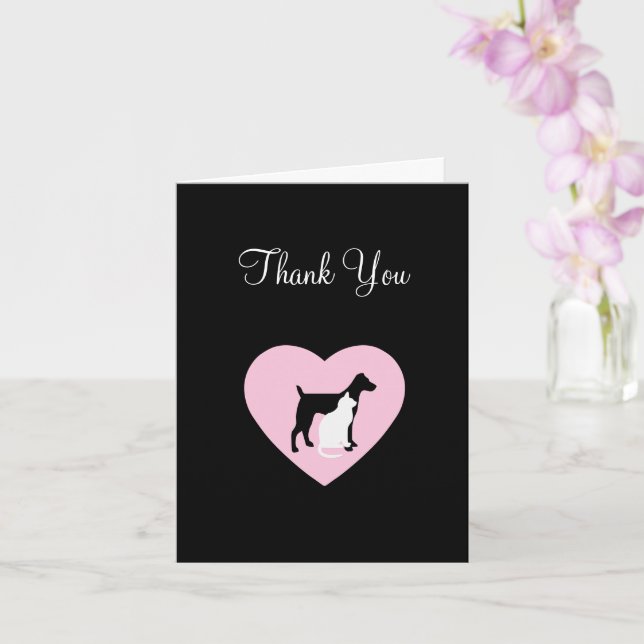 Pet Theme Custom Vielen Dank Karten (Orchidee)