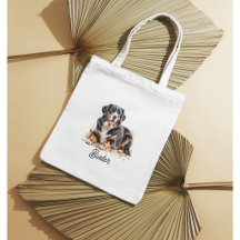 Pet Watercolor Bernese Mountain Brown Personalize