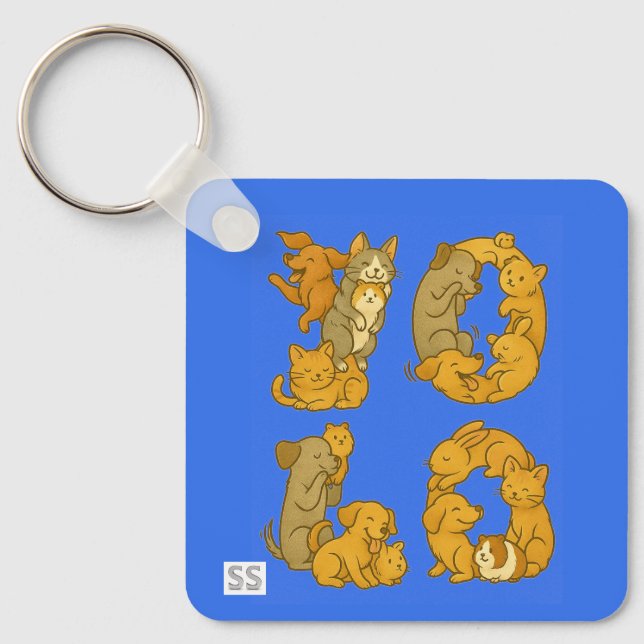 Pet YOLO  Schlüsselanhänger (Vorderseite)