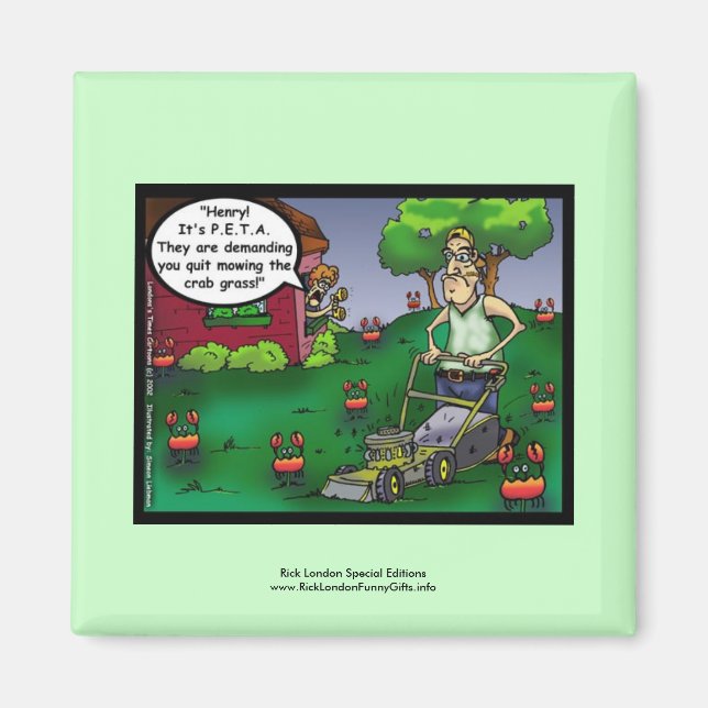 PETA & Cartoon Cartoon Drôle Magnet (Devant)