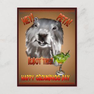 PETA ! Robot Ça ! Carte postale