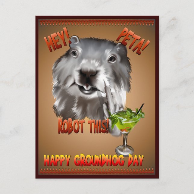 PETA! Robot This! Postkarte (Vorderseite)