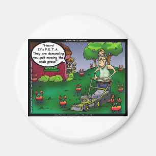 PETA & The Crabgrass Funny T-Shirts Tasse Geschenk Magnet