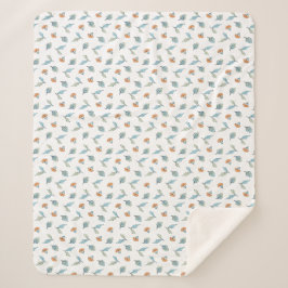 Petal-Blatt-Wurfdecke Sherpadecke
