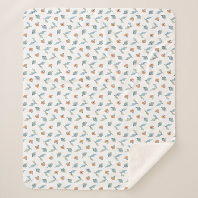 Petal-Blatt-Wurfdecke Sherpadecke (Vorderseite)