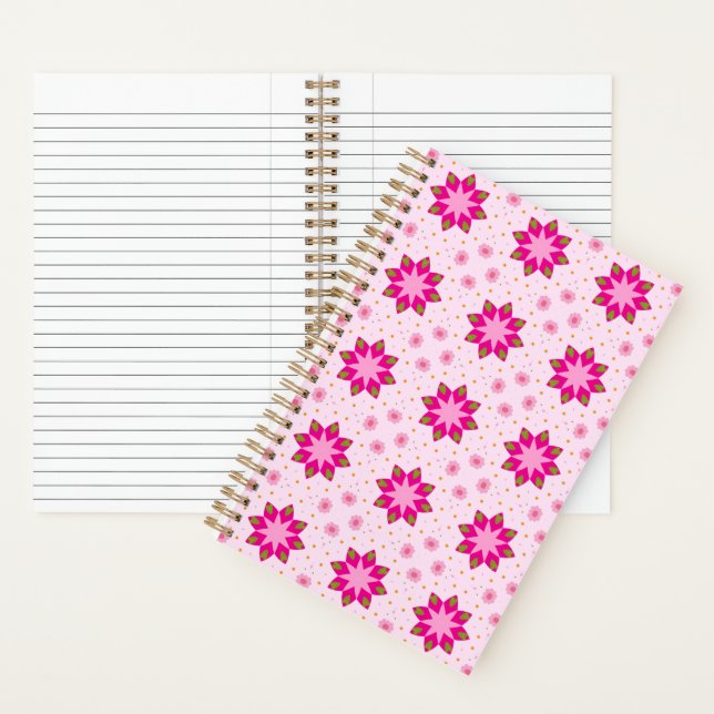 Petal Blossom Confetti pattern Notizbuch (Innen)