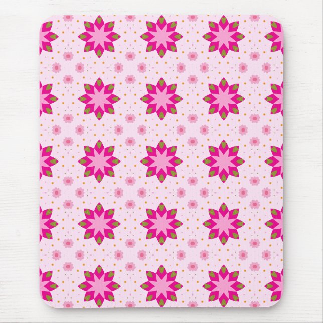 Petal Blossom Konfetti-Muster Mousepad (Vorne)