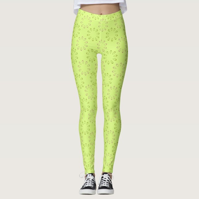 Petal Circle Muster Leggings (Vorderseite)