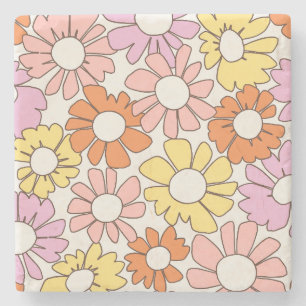 Petal Jubilee Soft Retro Zitrus Steinuntersetzer