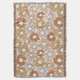 Petal Jubilee Warme Erde Boho Decke