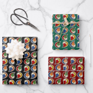 Petal Paisley Rhythm Geschenkpapier Set