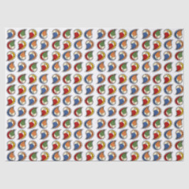 Petal Paisley Rhythm Multi-Color Seidenpapier