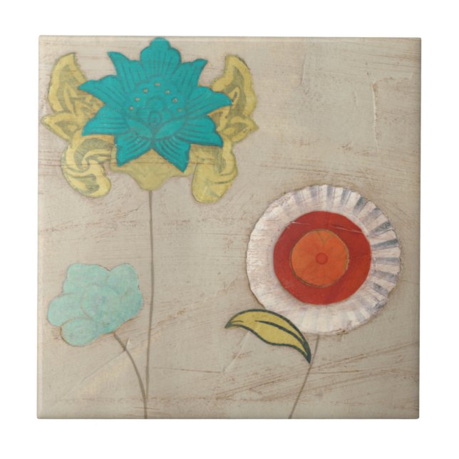 Petal Patterns I Fliese (Vorderseite)