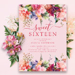 Petal Perfection 16 . Geburtstag Einladung<br><div class="desc">Diese Einladungen zeichnen sich durch ein atemberaubendes Blumendesign aus, das jedem 16 . Geburtstag-Fest eine Touch von Eleganz und Weiblichkeit verleiht. Unsere Einladungen werden Ihre Gäste beeindrucken und den Ton für eine unvergessliche Veranstaltung Set geben. Ob Sie eine kleine Ansammlung planen oder eine große Feier feiern, diese blumengeschmückten 16 ....</div>