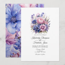 Petal Pink, Cornflower Blue & Mauve Lila Hochzeit