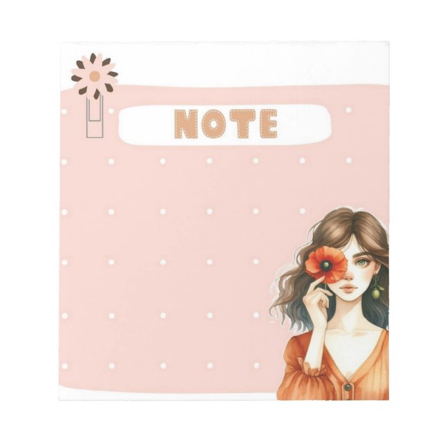 Petal & Polka: Sammlung von Whimsical Muse Notes Notizblock (Vorderseite)