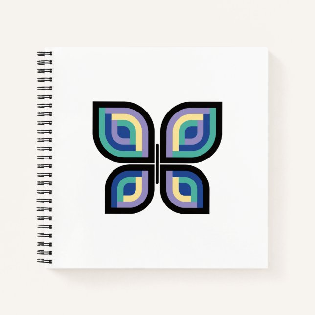 Petal Prism Butterfly Notizbuch (Vorderseite)