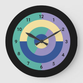 Petal Prism (Circular) Große Wanduhr