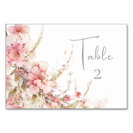 Petal und Prosecco-Brautparty Tischnummer