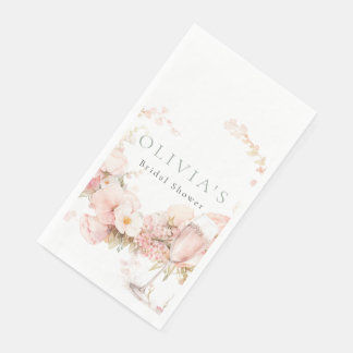 Petal und Prosecco Hochzeit Serviette