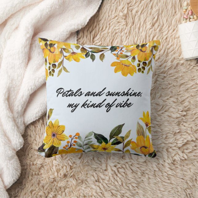 Petal und Sonnenscheinwerfer Kissen (Decke)