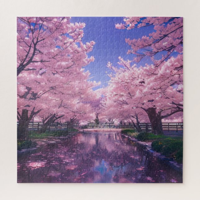 Petalen am Fluss, Cherry Blossom (Vertikal)