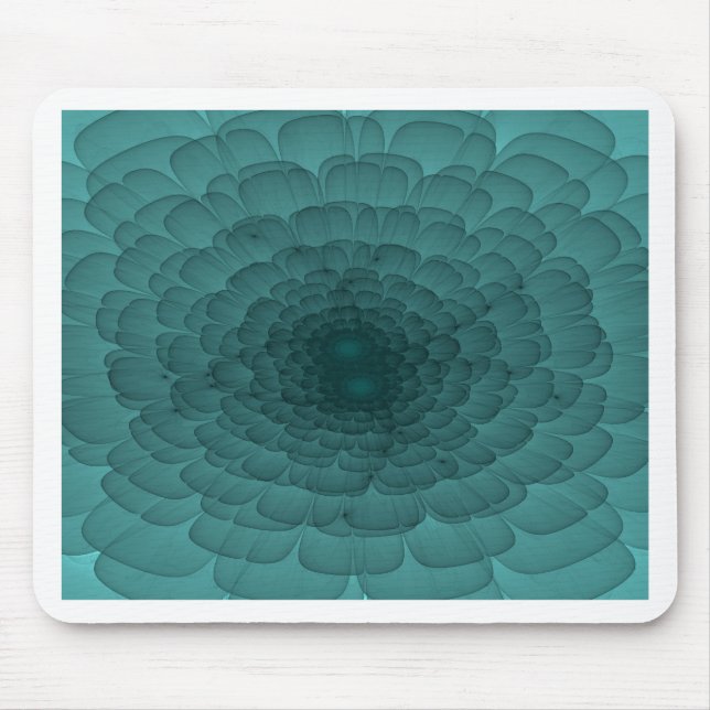 Petalen in Aquamarin Mousepad (Vorne)