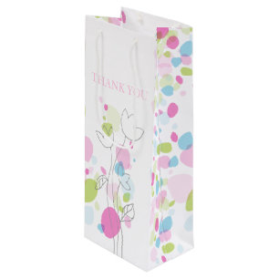 Pétales Confetti mariage merci sac à vin