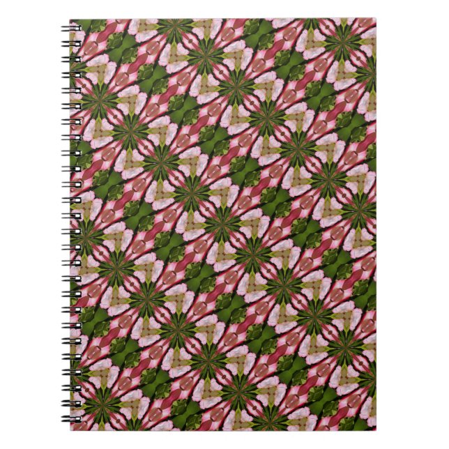 Pétales De Fleur Rose Et Blanc Carnet D'Art Abstra (Devant)