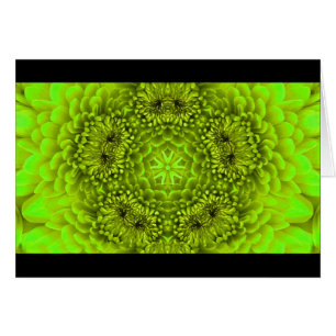 PÉTALES DE FLEURS DE DAHLIA VERTES