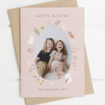 Pétales de Pâques Carte photo