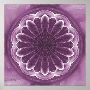 Pétales de violet Impression Abstraite