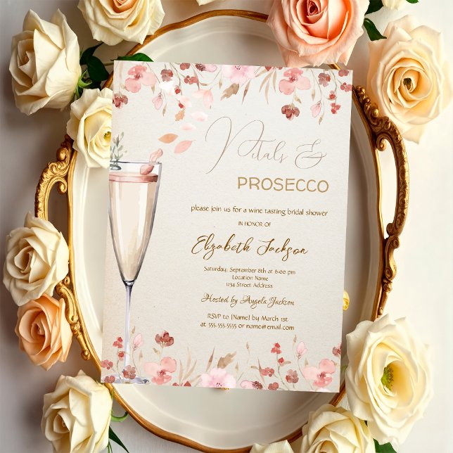 Pétales et Procuco Fleurs sauvages Invitation (Créateur téléchargé)