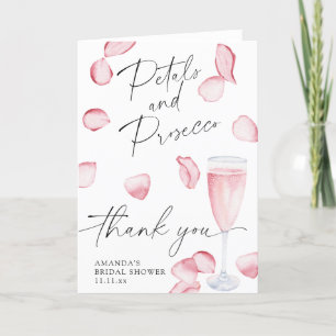 Pétales et Prosecco - merci pour la fête de mariag