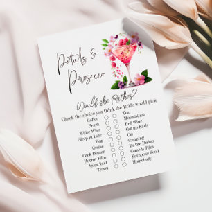 Pétales & Procuco Fête des mariées Florale Carte d