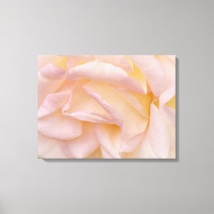 Pétales rose pâle en toile d'art florale