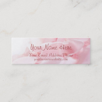 Pétales roses Cartes de visite