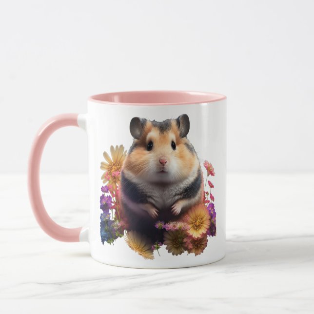 Petalpfähle - Niedliche Tasse des Blumenhamsters (Links)