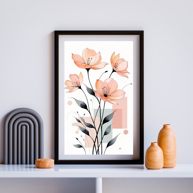 Petals & Geometrie Poster (Von Creator hochgeladen)