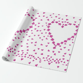 Petals Heart Wrapping Paper Geschenkpapier