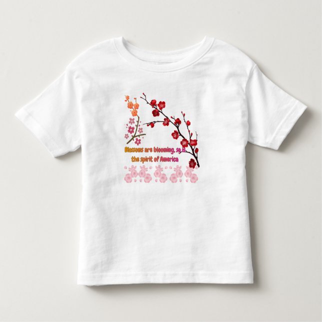 Petals in Pink Harmony Kleinkind T-shirt (Vorderseite)